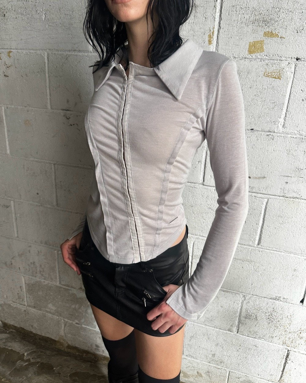 【ROCK CAKE】Hook Collar Shirt