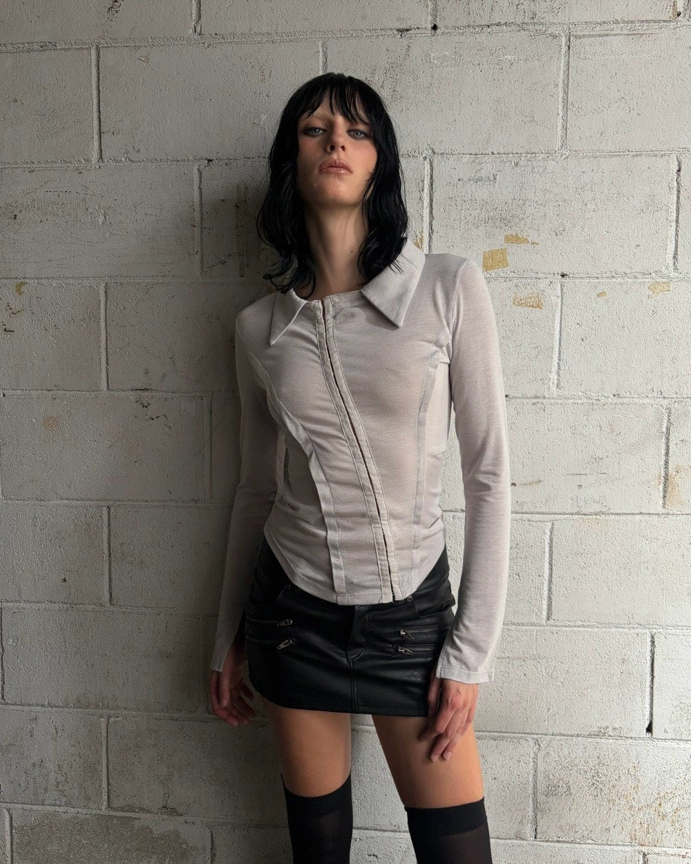 【ROCK CAKE】Hook Collar Shirt