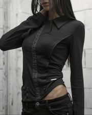 【ROCK CAKE】Hook Collar Shirt