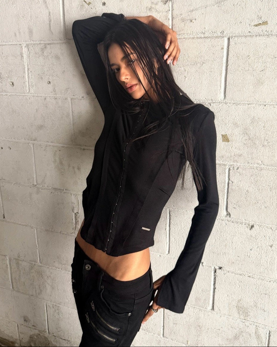【ROCK CAKE】Hook Collar Shirt
