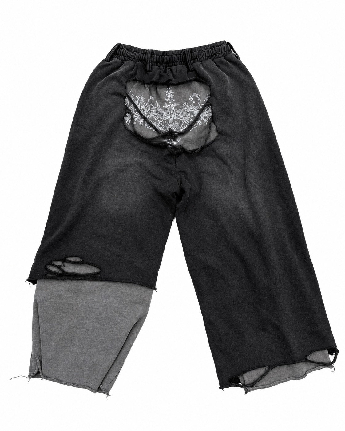 【DIG YOUR OWN GRAVE】TRIBAL CROSS LAYERED PANTS