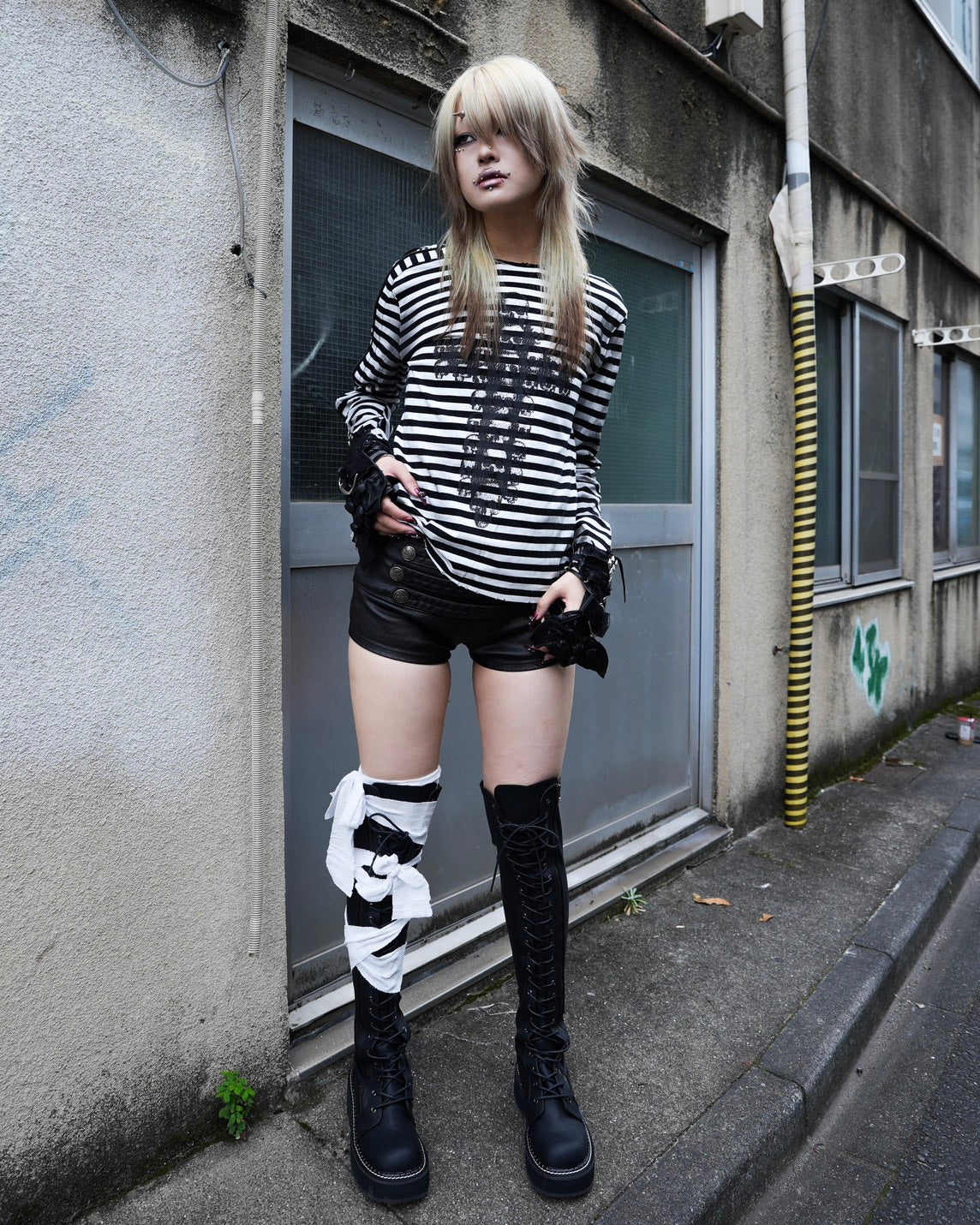 PRESSING別注【DEVIL KIM】WOUND ZIP LONG SLEEVE