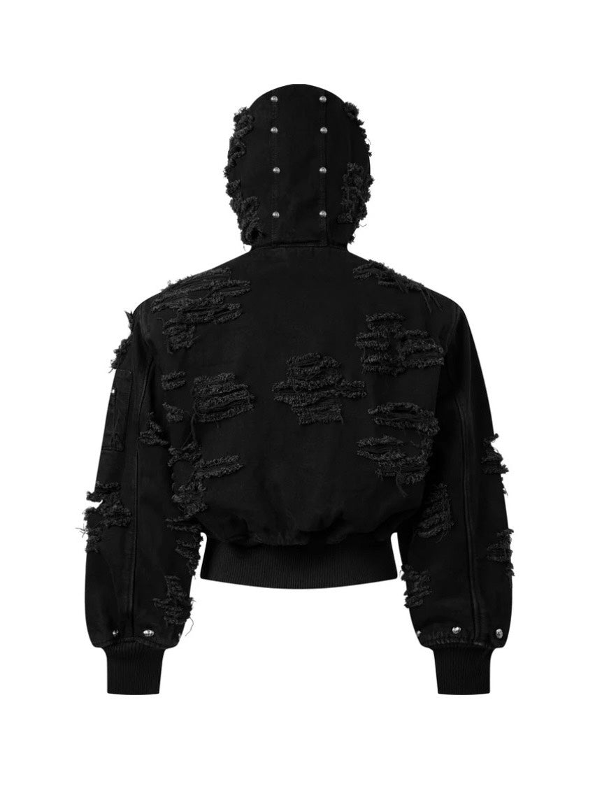 【UNIZ】Rogue Distressed Zip Jacket