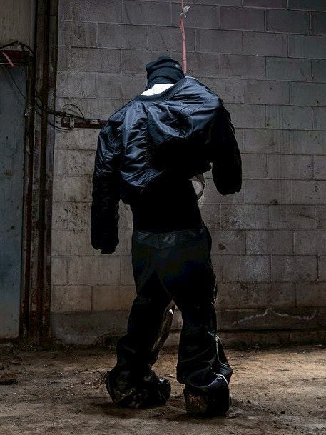 【roaringrad】Carbon-Coated Side-Zip Pants