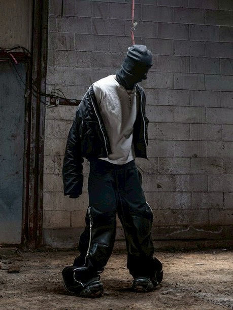 【roaringrad】Carbon-Coated Side-Zip Pants