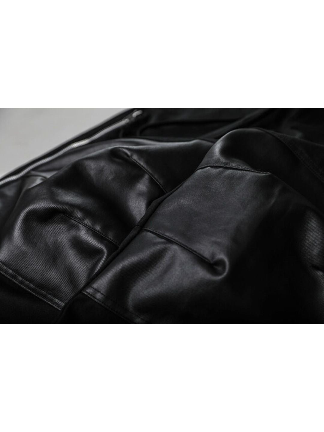 【roaringrad】Carbon-Coated Side-Zip Pants