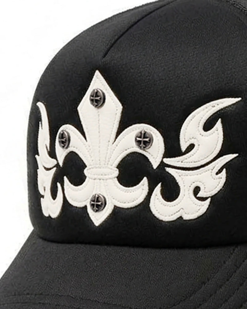 【SUPPLIER】Fleur Leather Patch Mesh Cap