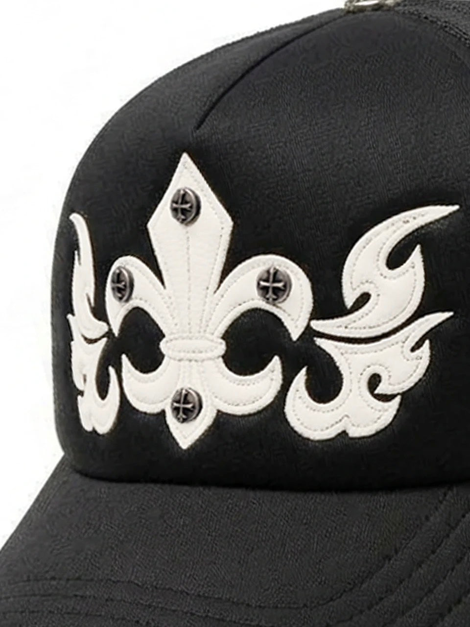 【SUPPLIER】Fleur Leather Patch Mesh Cap