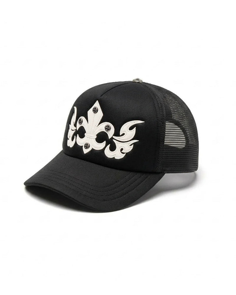 【SUPPLIER】Fleur Leather Patch Mesh Cap