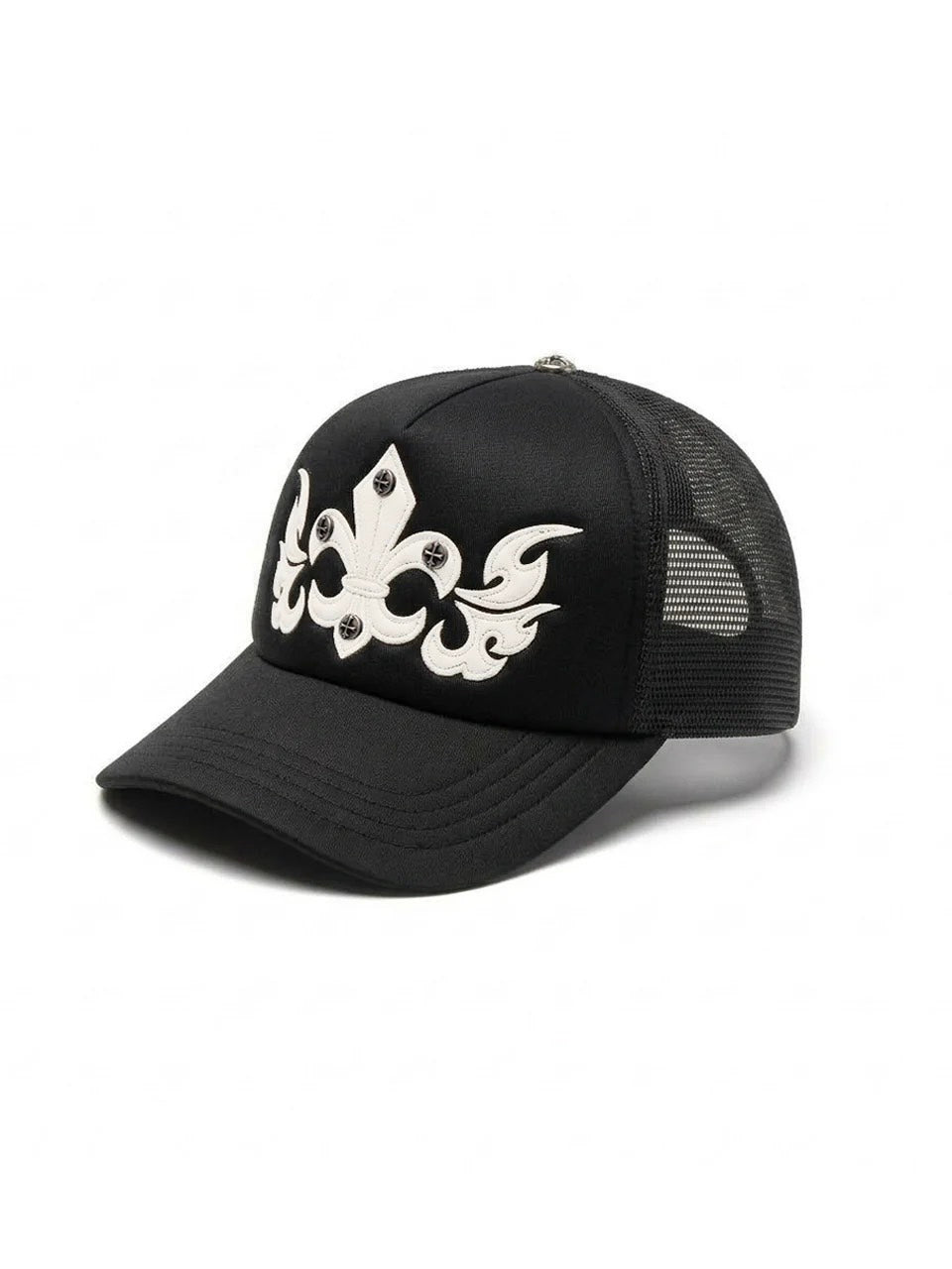 【SUPPLIER】Fleur Leather Patch Mesh Cap
