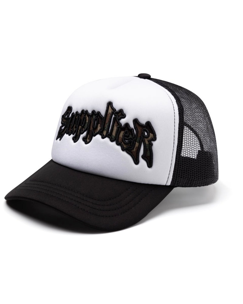 【SUPPLIER】Camouflage Iron Logo Mesh Cap