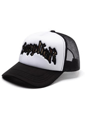 【SUPPLIER】Camouflage Iron Logo Mesh Cap