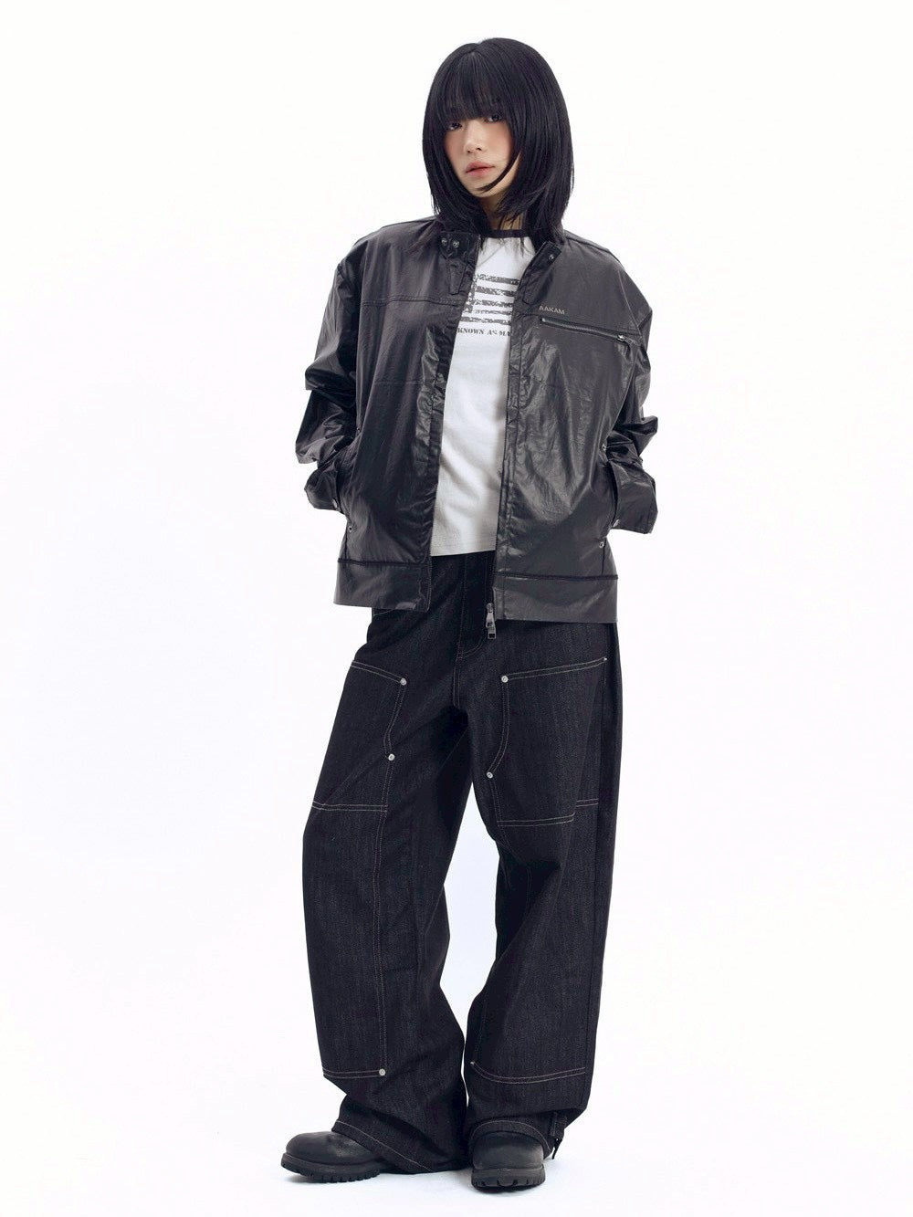 【AAKAM】Technical Coated Jacket