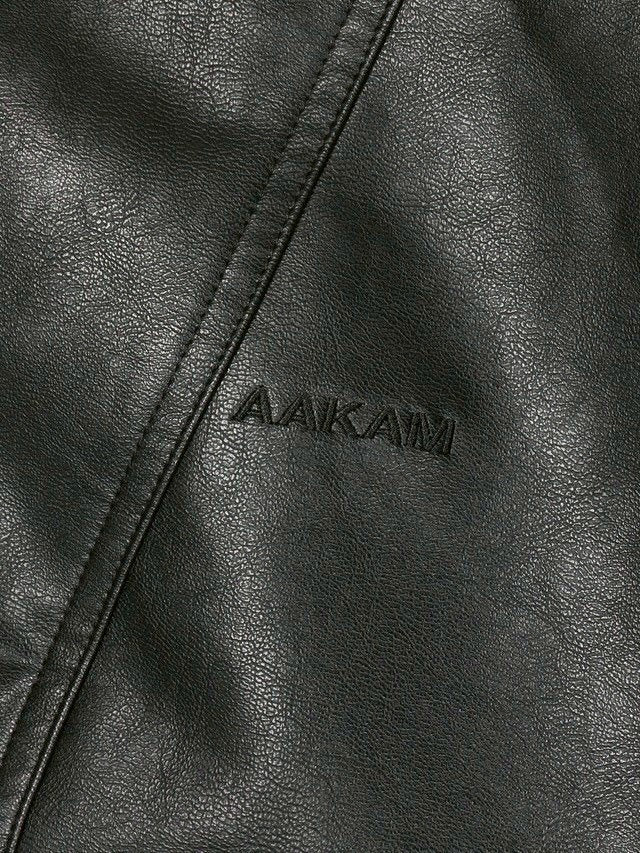【AAKAM】Dad Leather Jacket