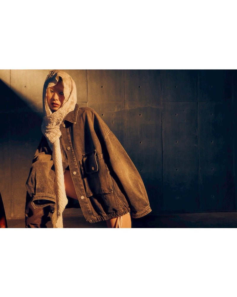 【DIG YOUR OWN GRAVE】Washed Denim Jacket