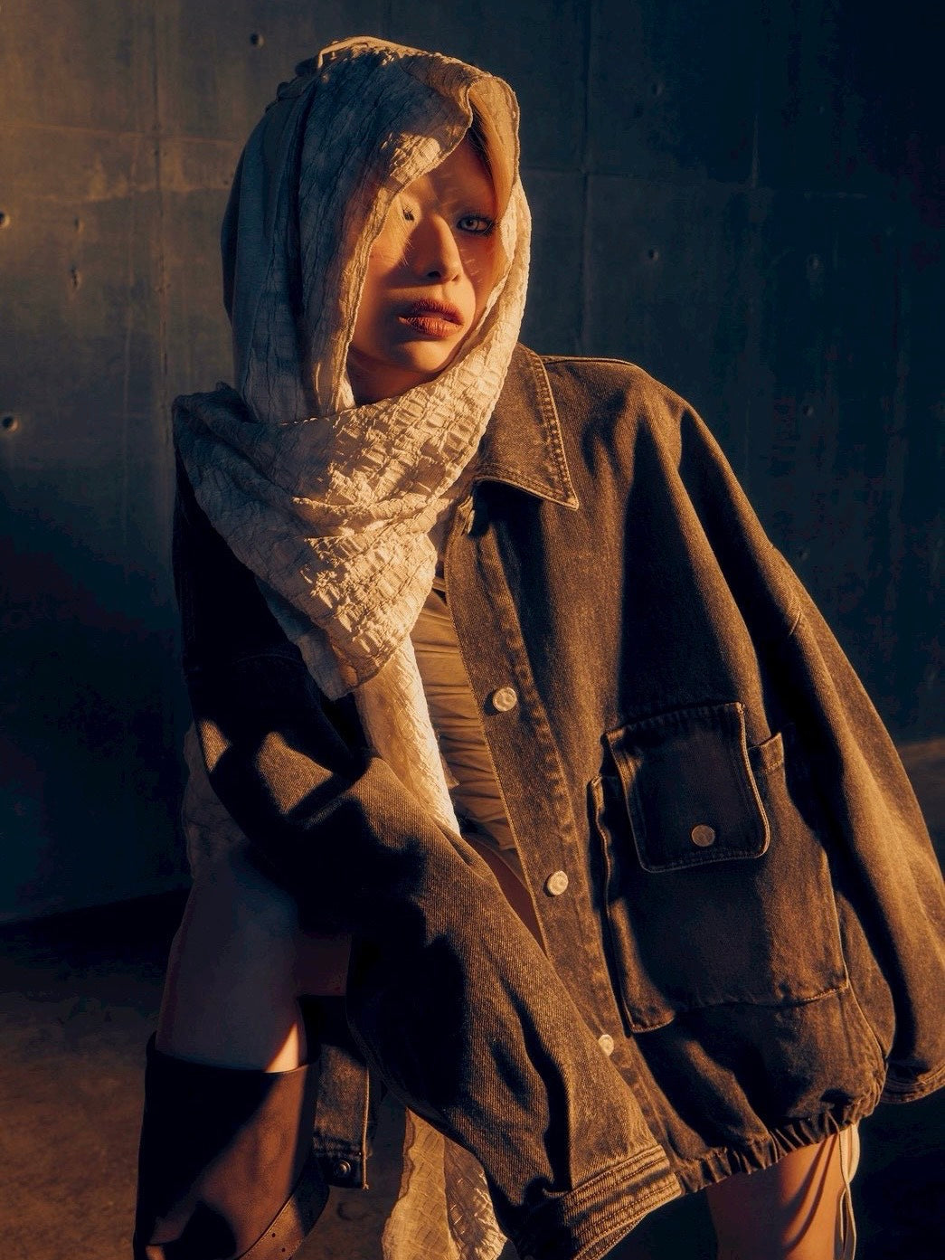 3/14 20:00発売【DIG YOUR OWN GRAVE】Washed Denim Jacket