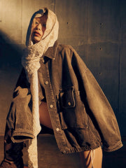 3/14 20:00発売【DIG YOUR OWN GRAVE】Washed Denim Jacket