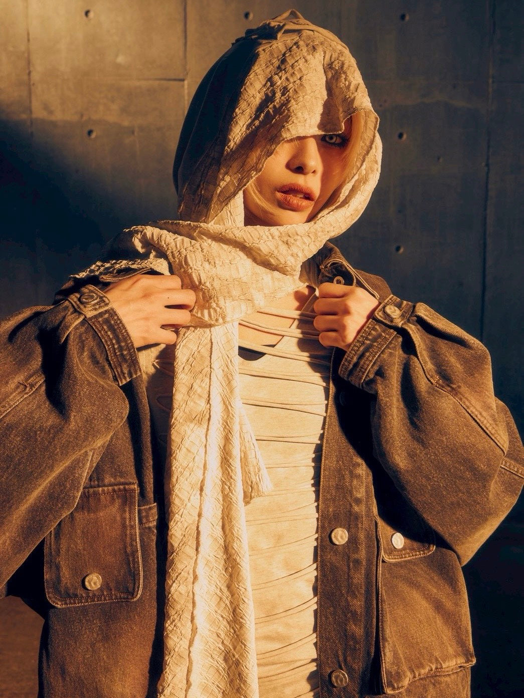 3/14 20:00発売【DIG YOUR OWN GRAVE】Washed Denim Jacket