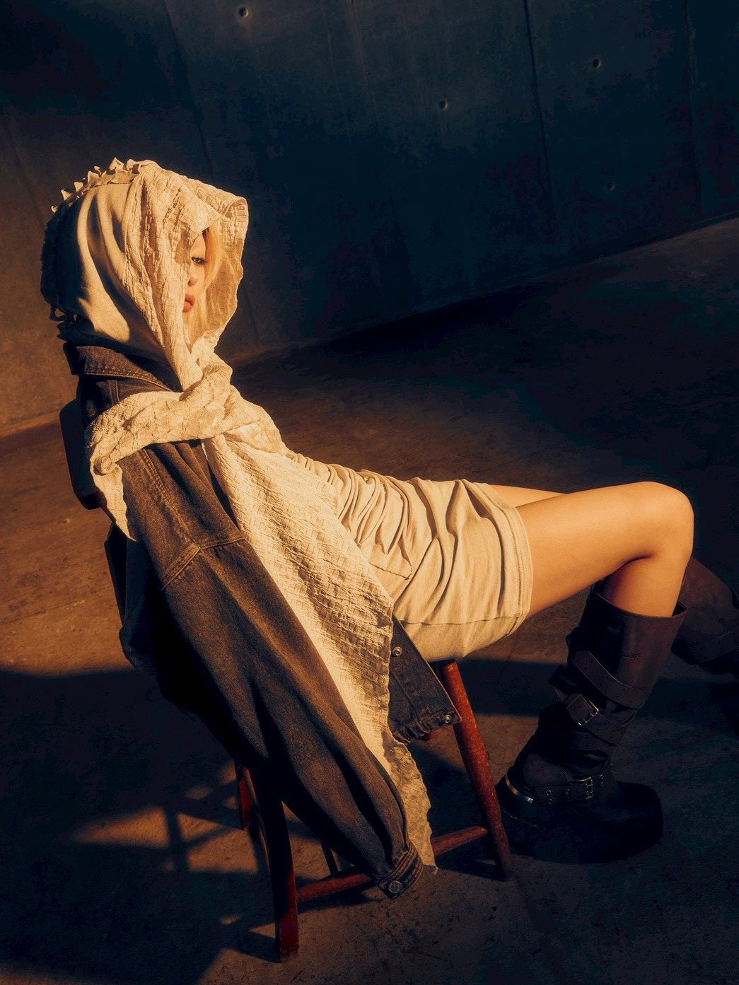 3/14 20:00発売【DIG YOUR OWN GRAVE】Washed Denim Jacket