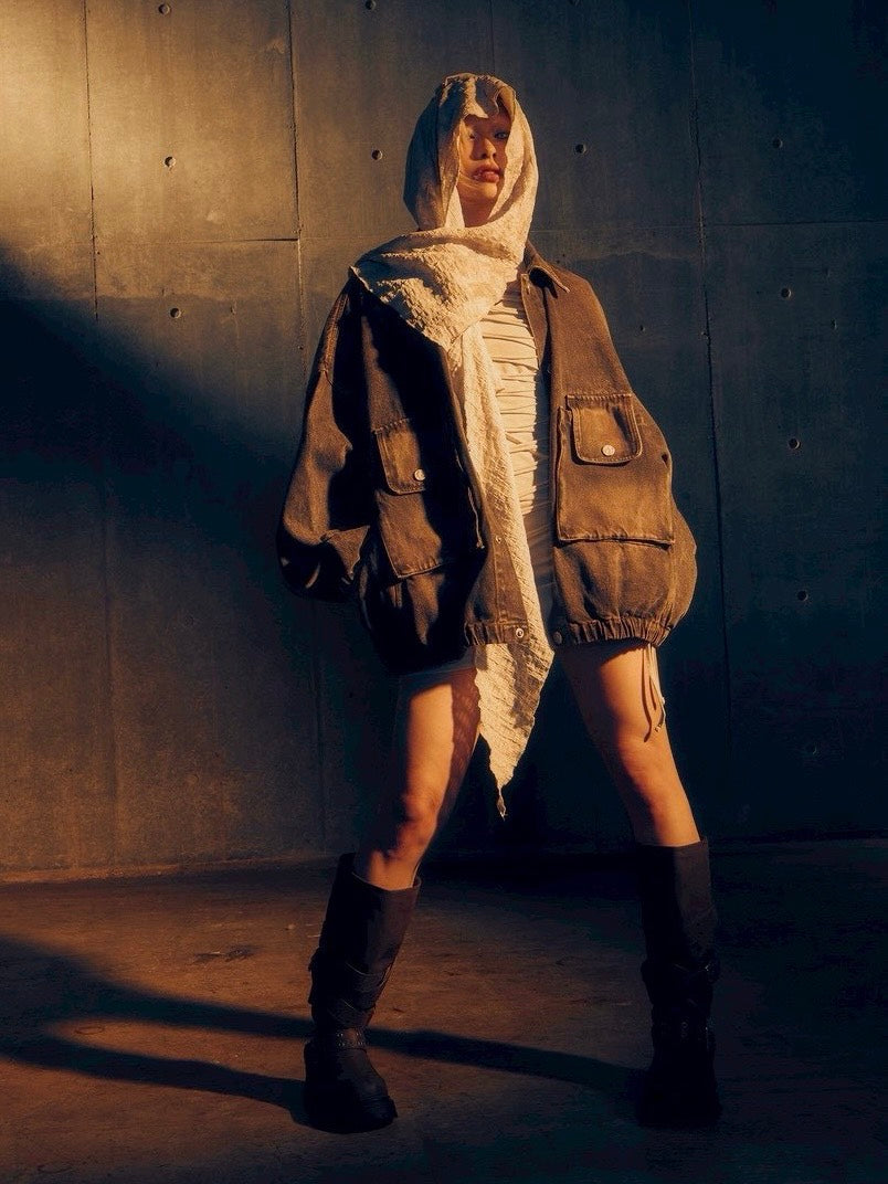 3/14 20:00発売【DIG YOUR OWN GRAVE】Washed Denim Jacket