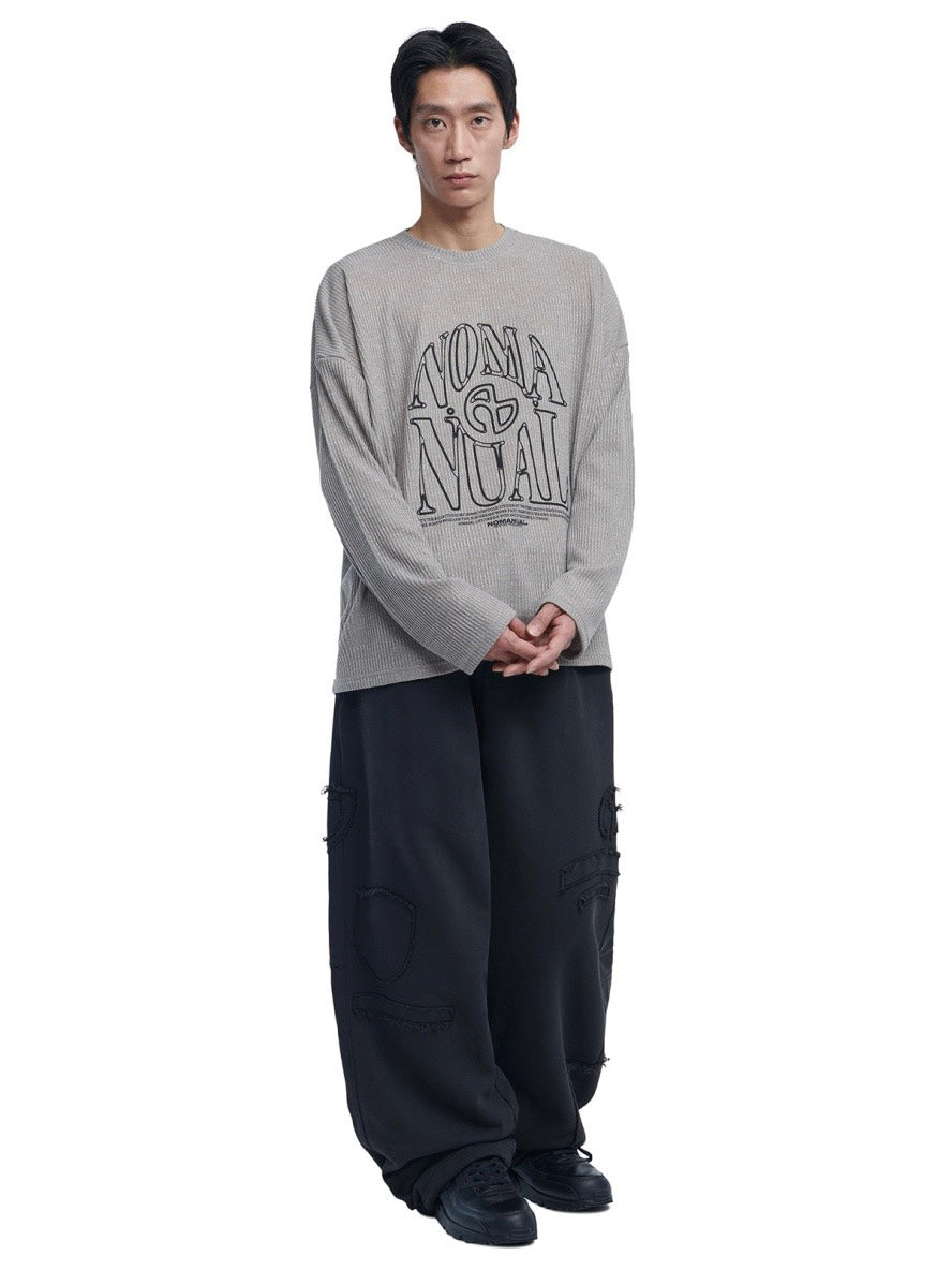 再入荷【NOMANUAL】S.N.A KNIT LONG SLEEVE