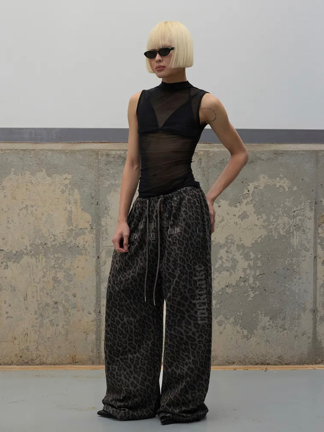 【ROCK CAKE】Leopard Wide 2way Jogger