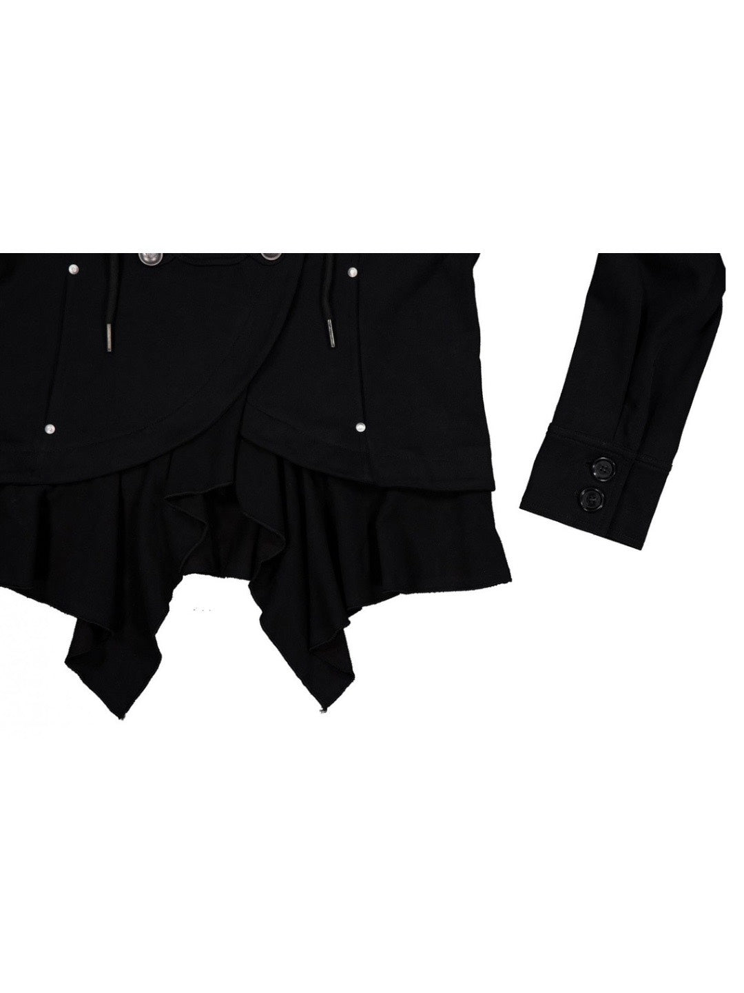 【NOT KNOWING】Layered Napoleon Hood Jacket