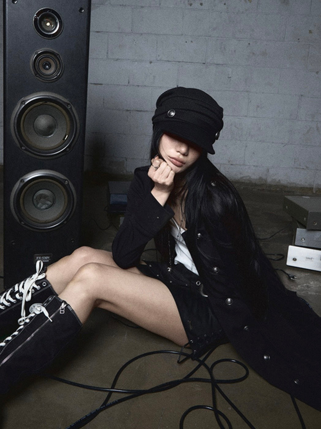 【NOT KNOWING】Double Button Jersey Cardigan