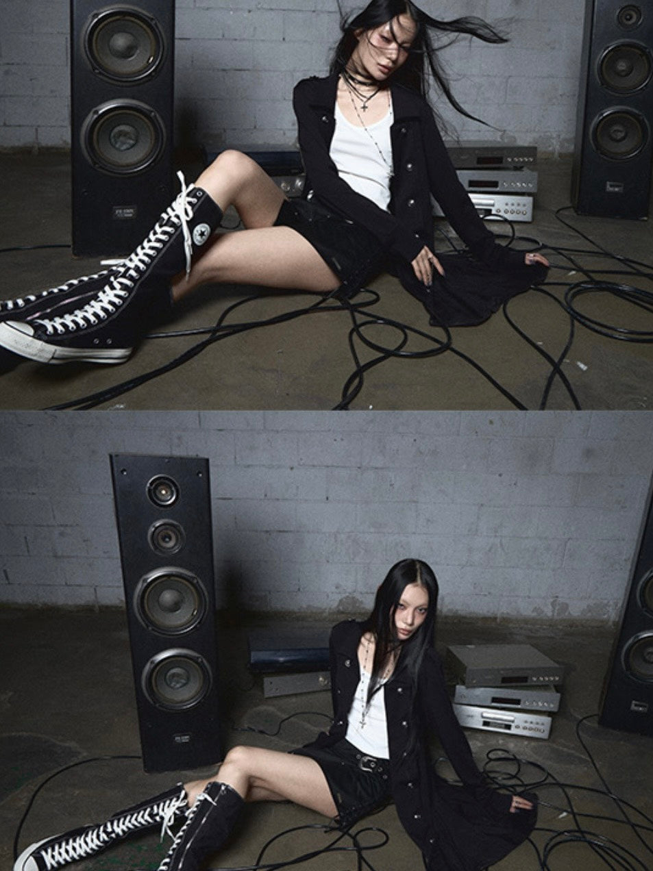 【NOT KNOWING】Double Button Jersey Cardigan