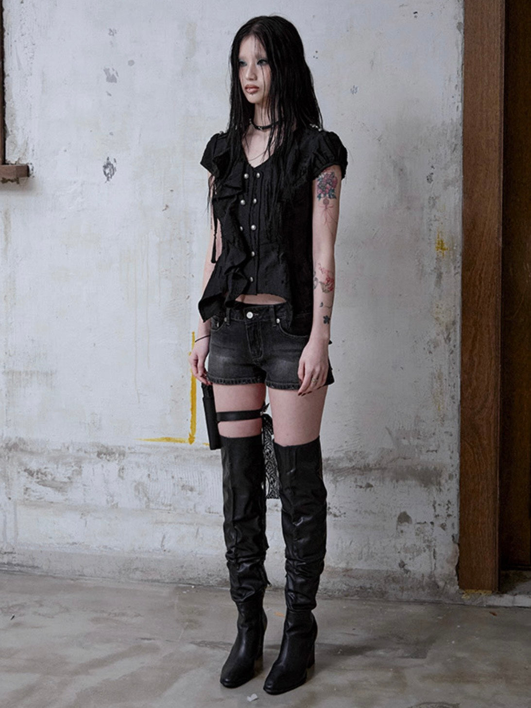 【NOT KNOWING】Mili Grunge Blouse