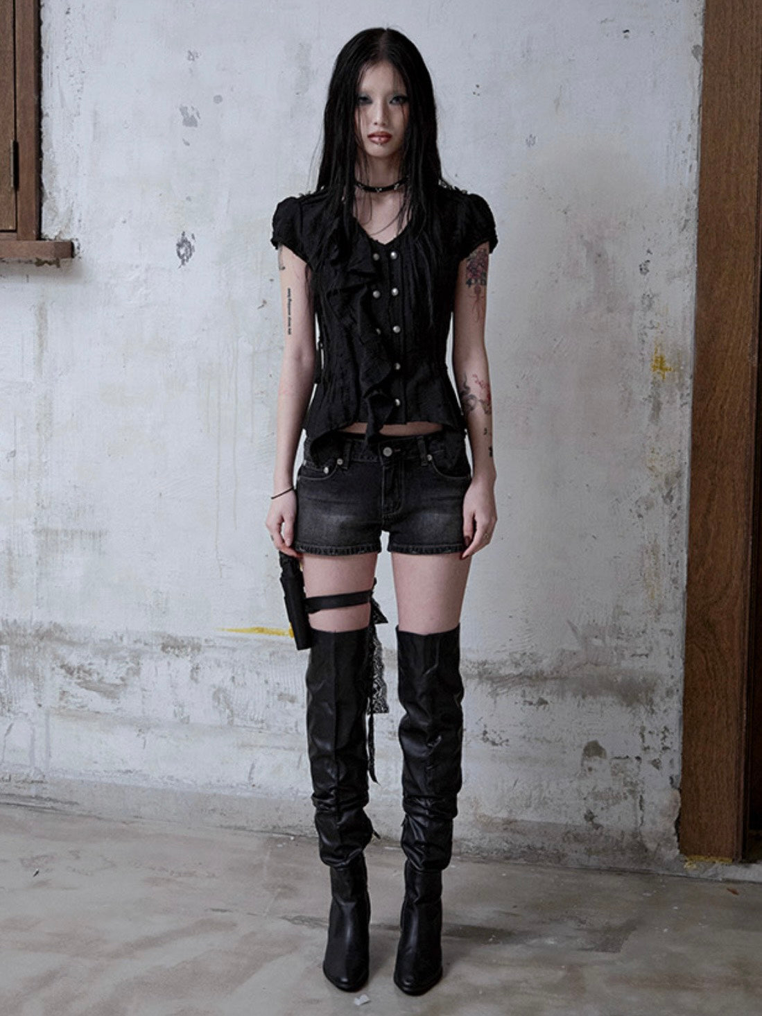 【NOT KNOWING】Mili Grunge Blouse