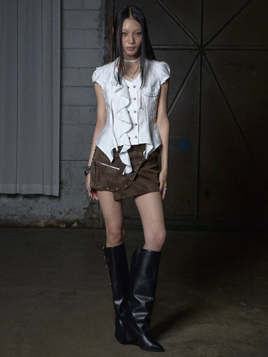 【NOT KNOWING】Mili Grunge Blouse