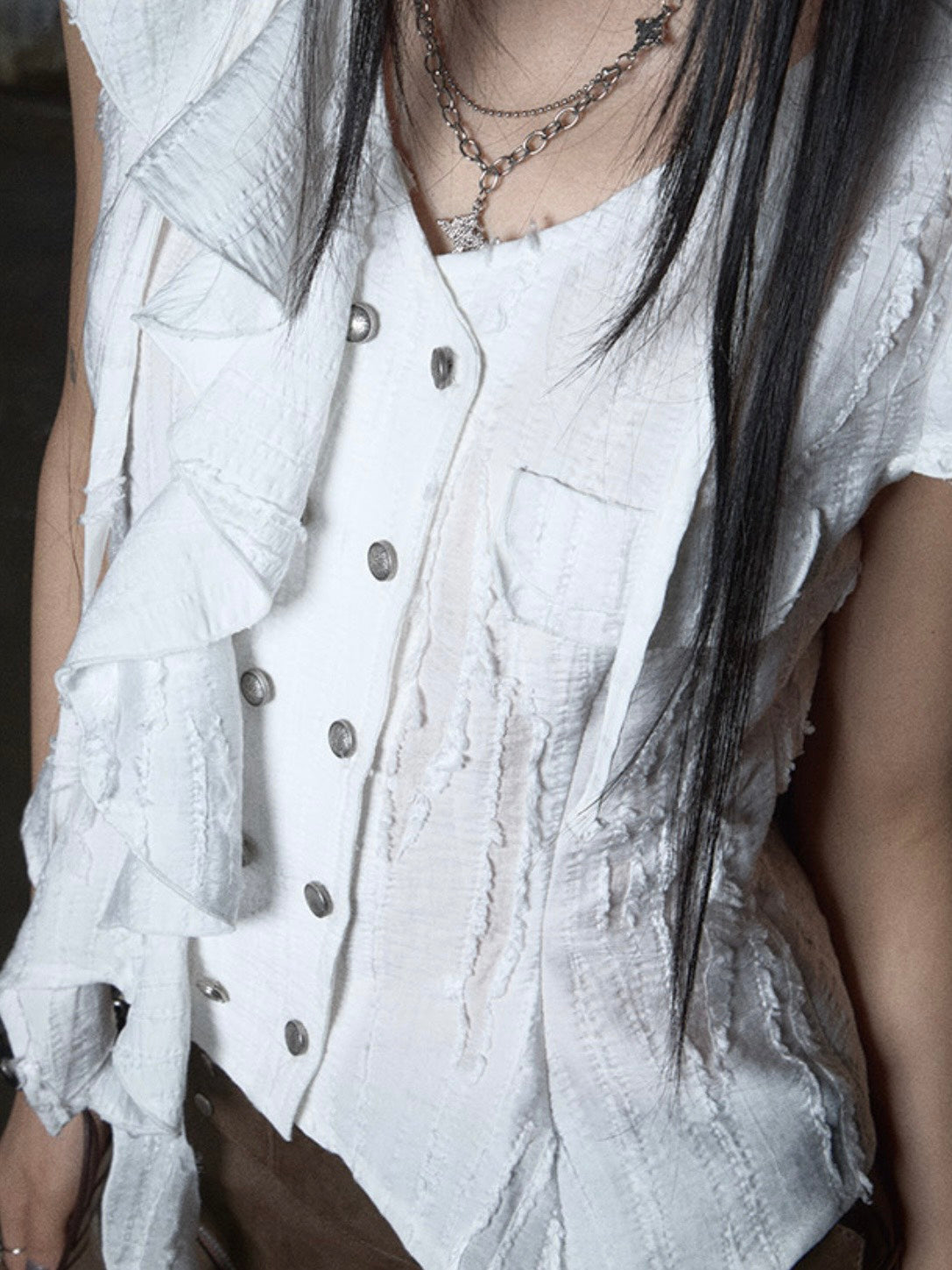 【NOT KNOWING】Mili Grunge Blouse