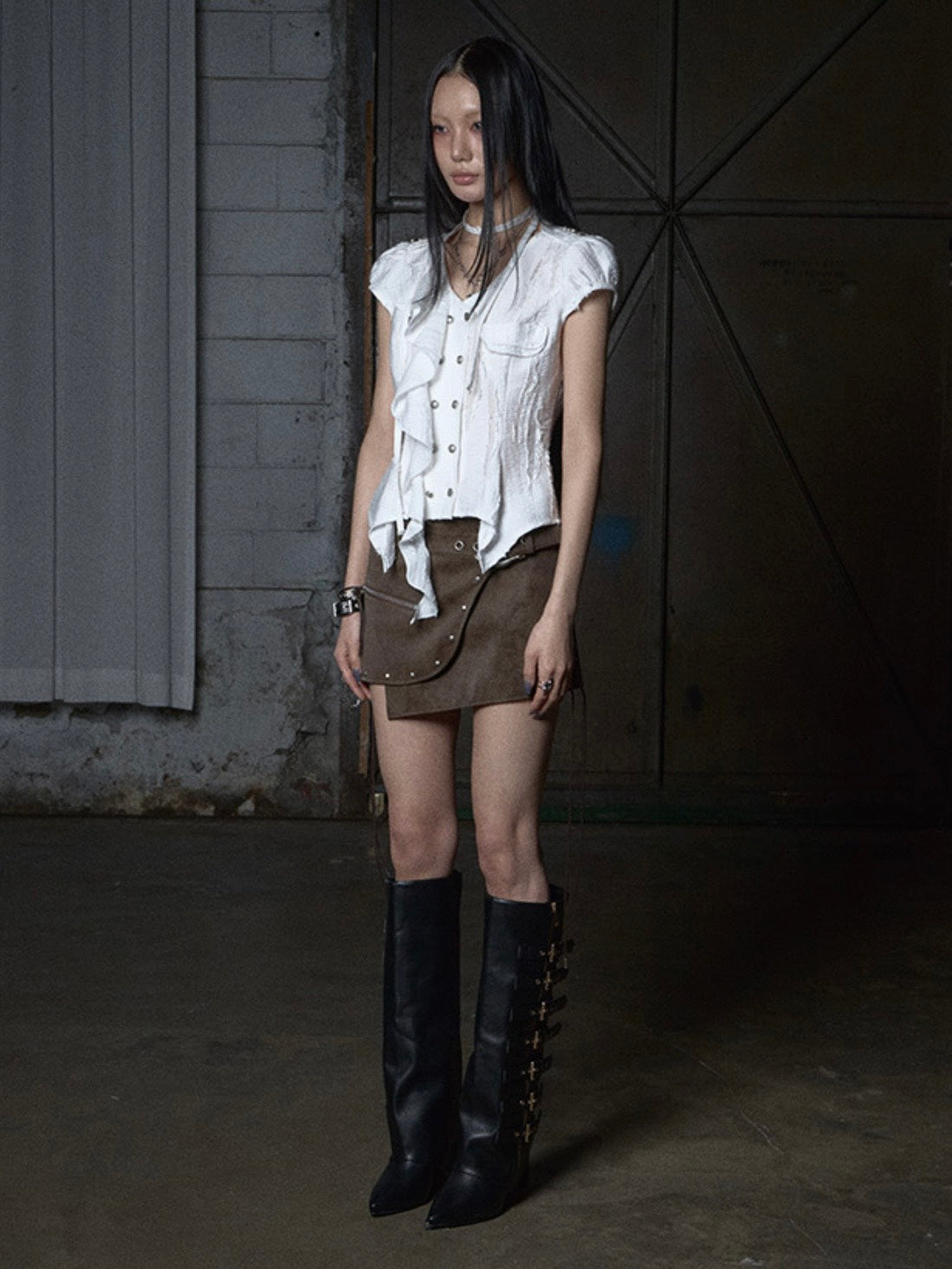 【NOT KNOWING】Mili Grunge Blouse