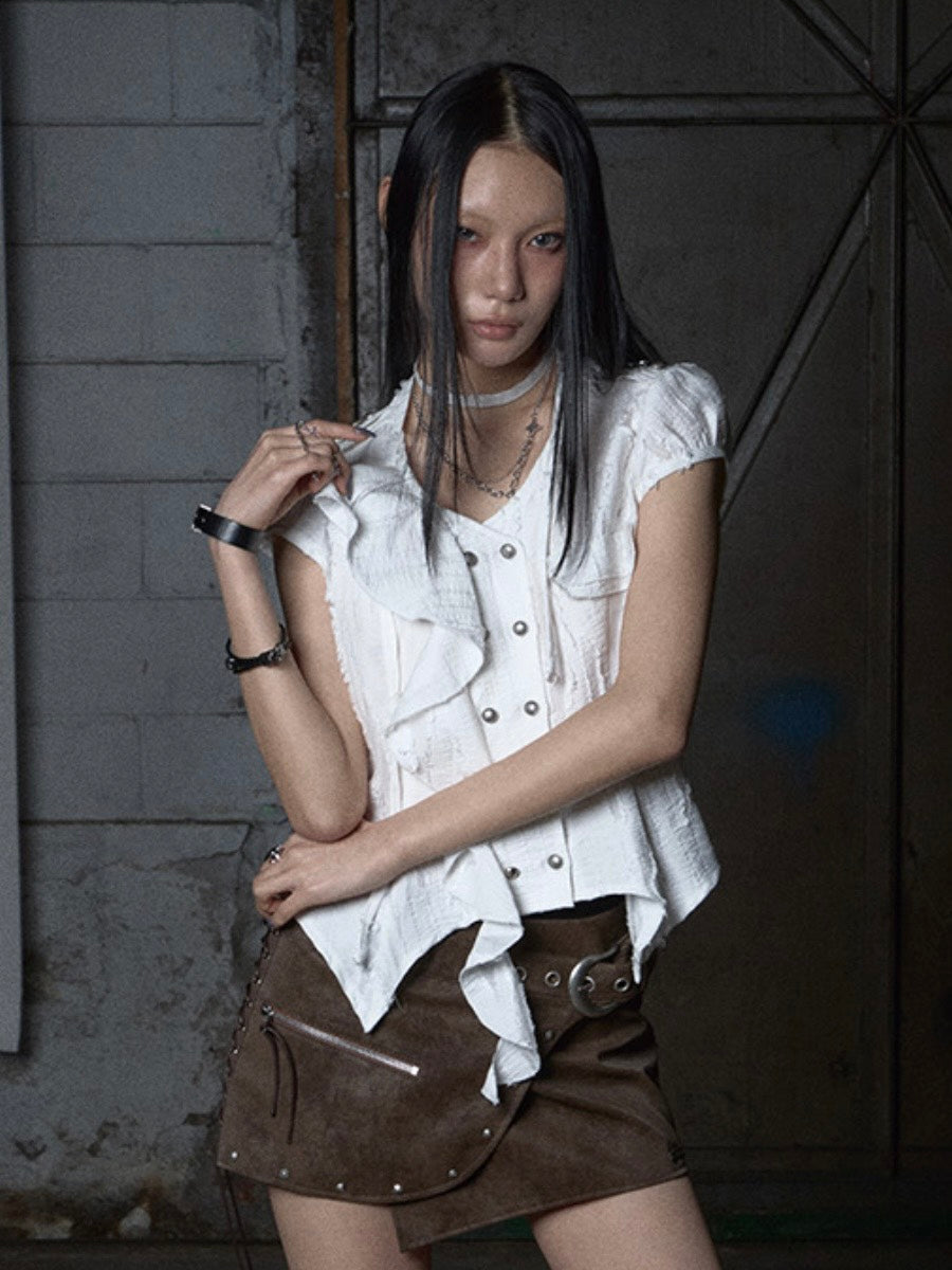 【NOT KNOWING】Mili Grunge Blouse