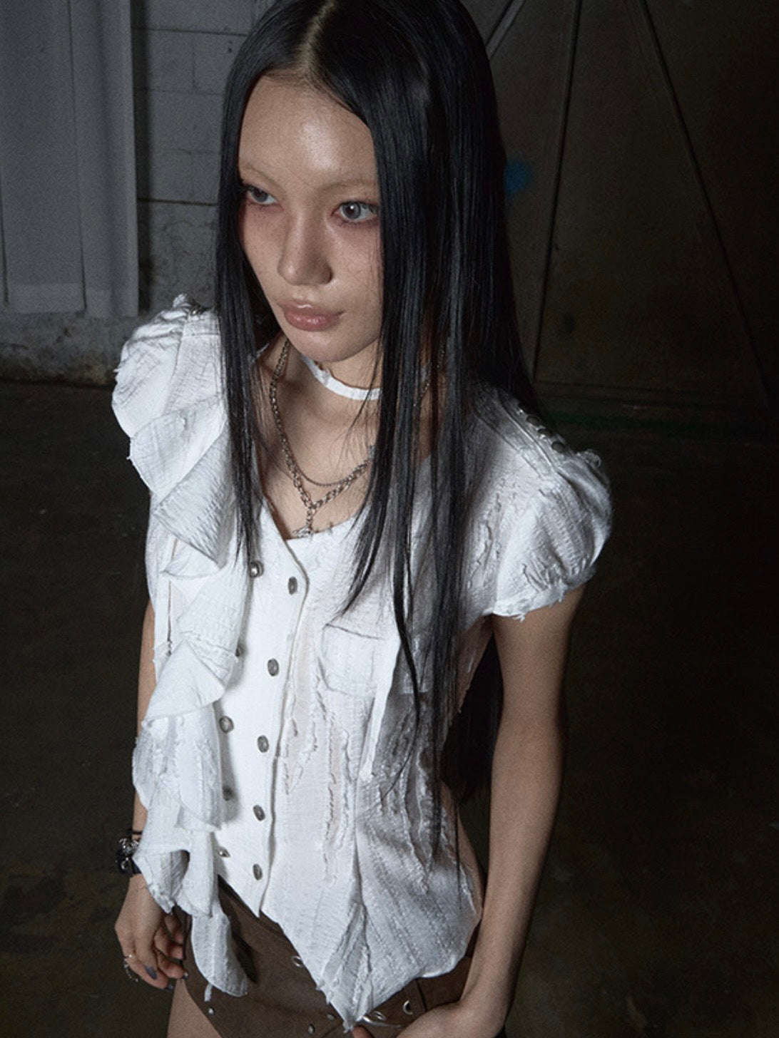 【NOT KNOWING】Mili Grunge Blouse