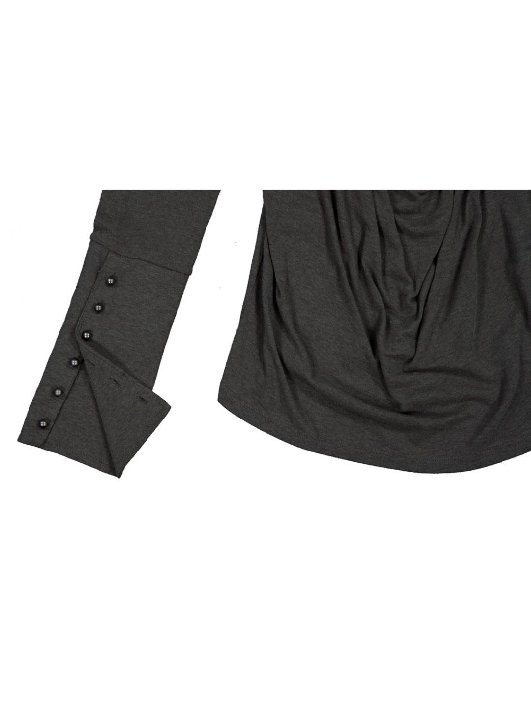 【NOT KNOWING】Mili Drape Cowl Hoodie