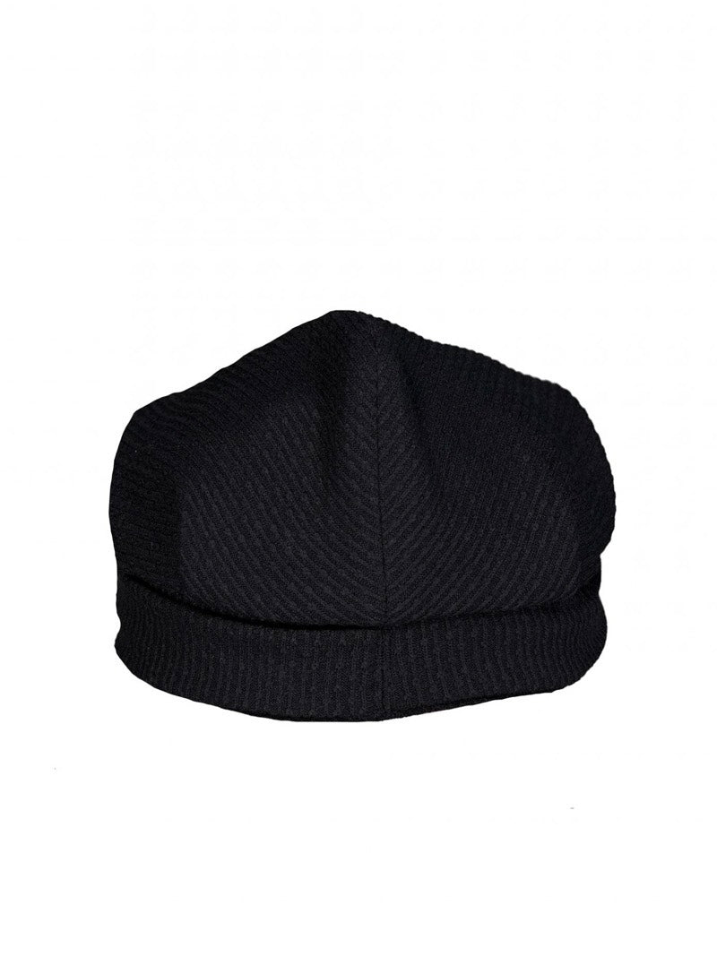 【NOT KNOWING】Draped Button Knit Cap