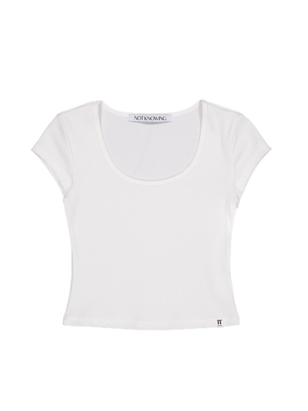 【NOT KNOWING】Scoop Neck Tee