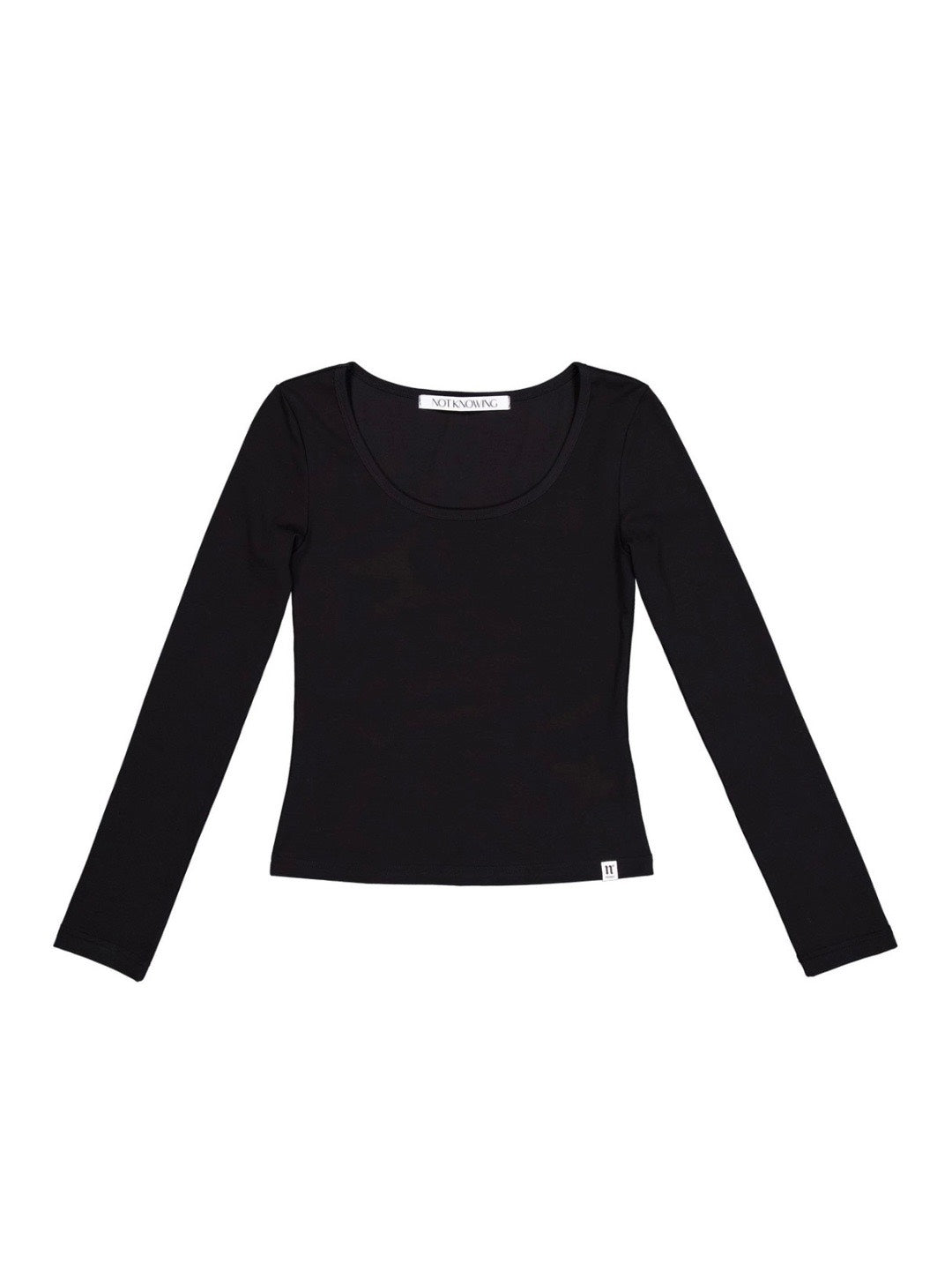 【NOT KNOWING】Scoop Neck L/S Tee
