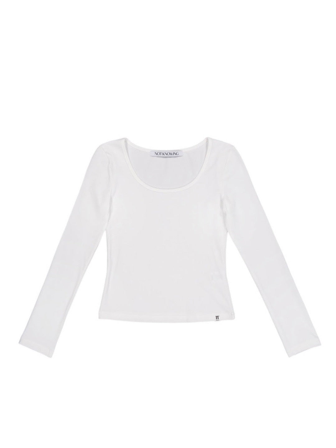 【NOT KNOWING】Scoop Neck L/S Tee