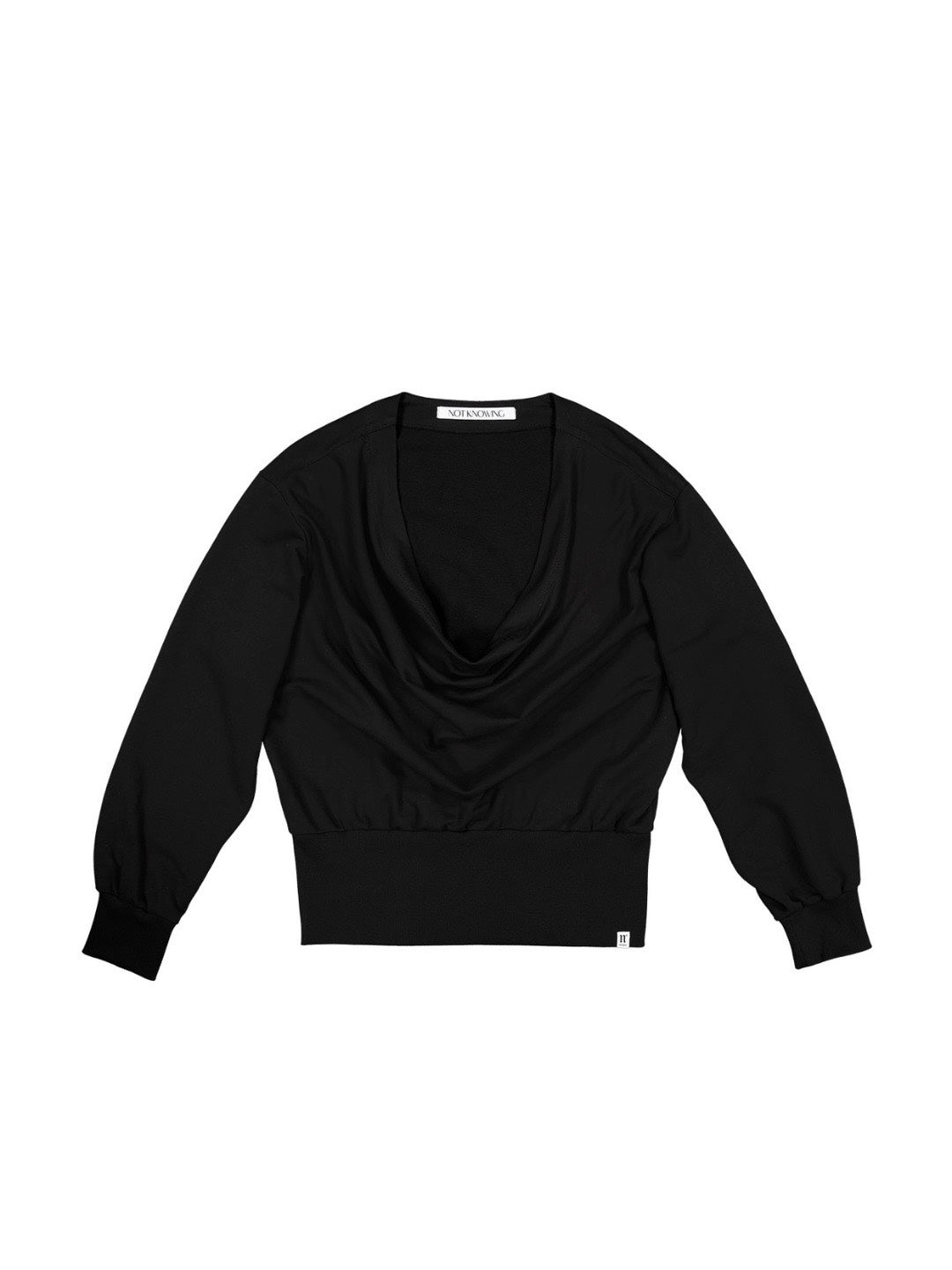 【NOT KNOWING】Deep Cowl Neck Sweatshirt