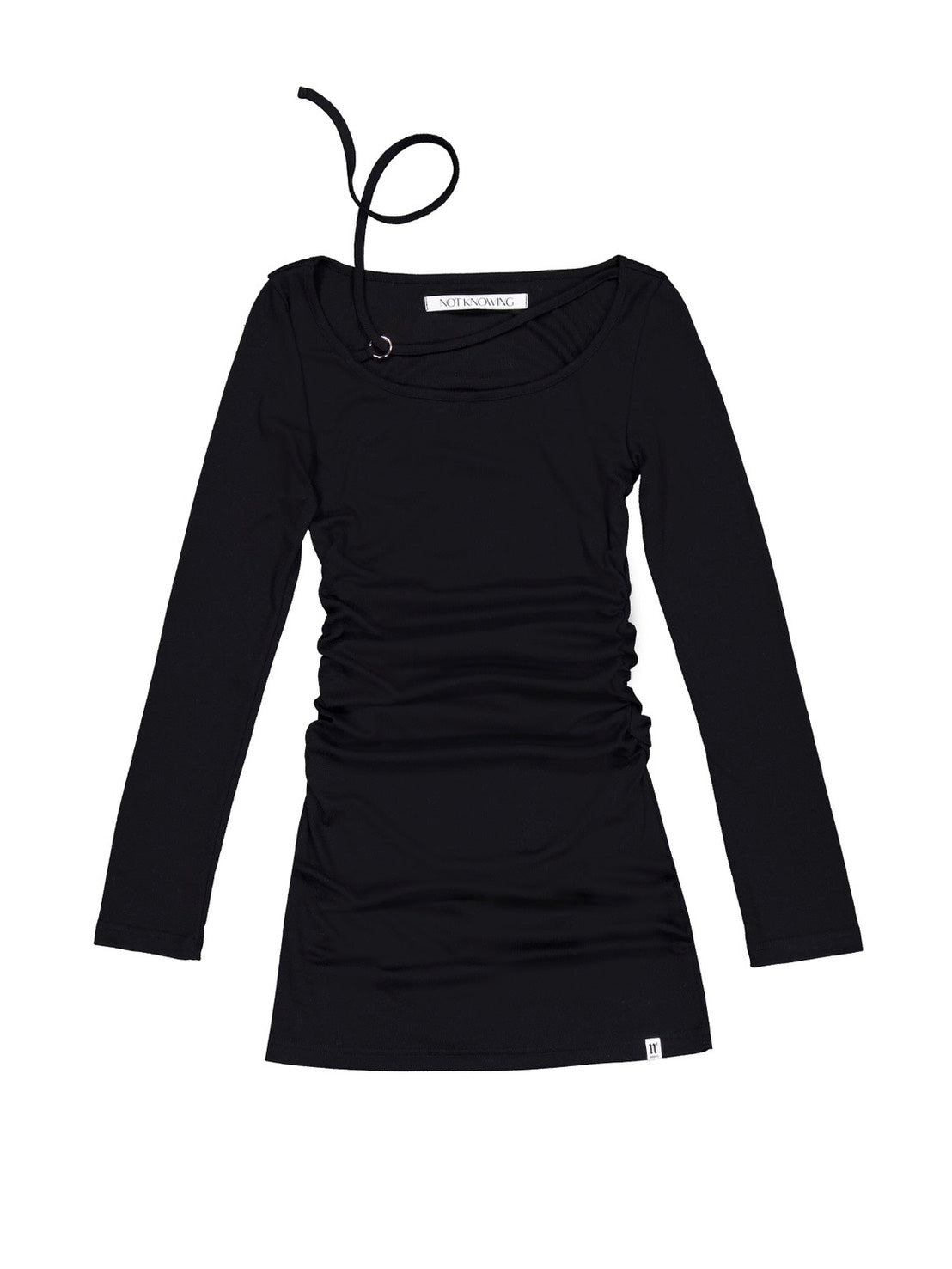 【NOT KNOWING】Strap Shirring Top
