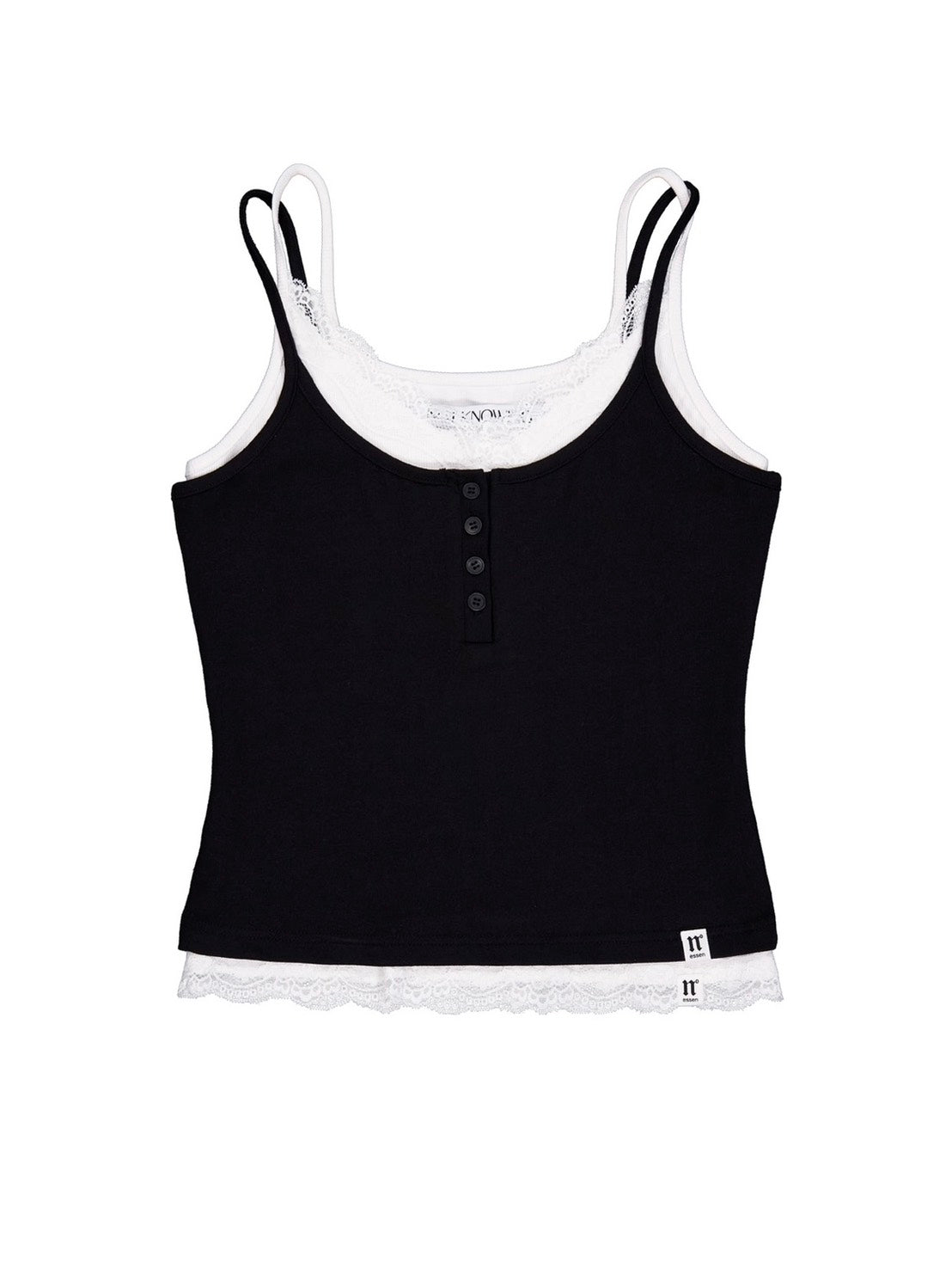 【NOT KNOWING】Lace Layered Cami Set