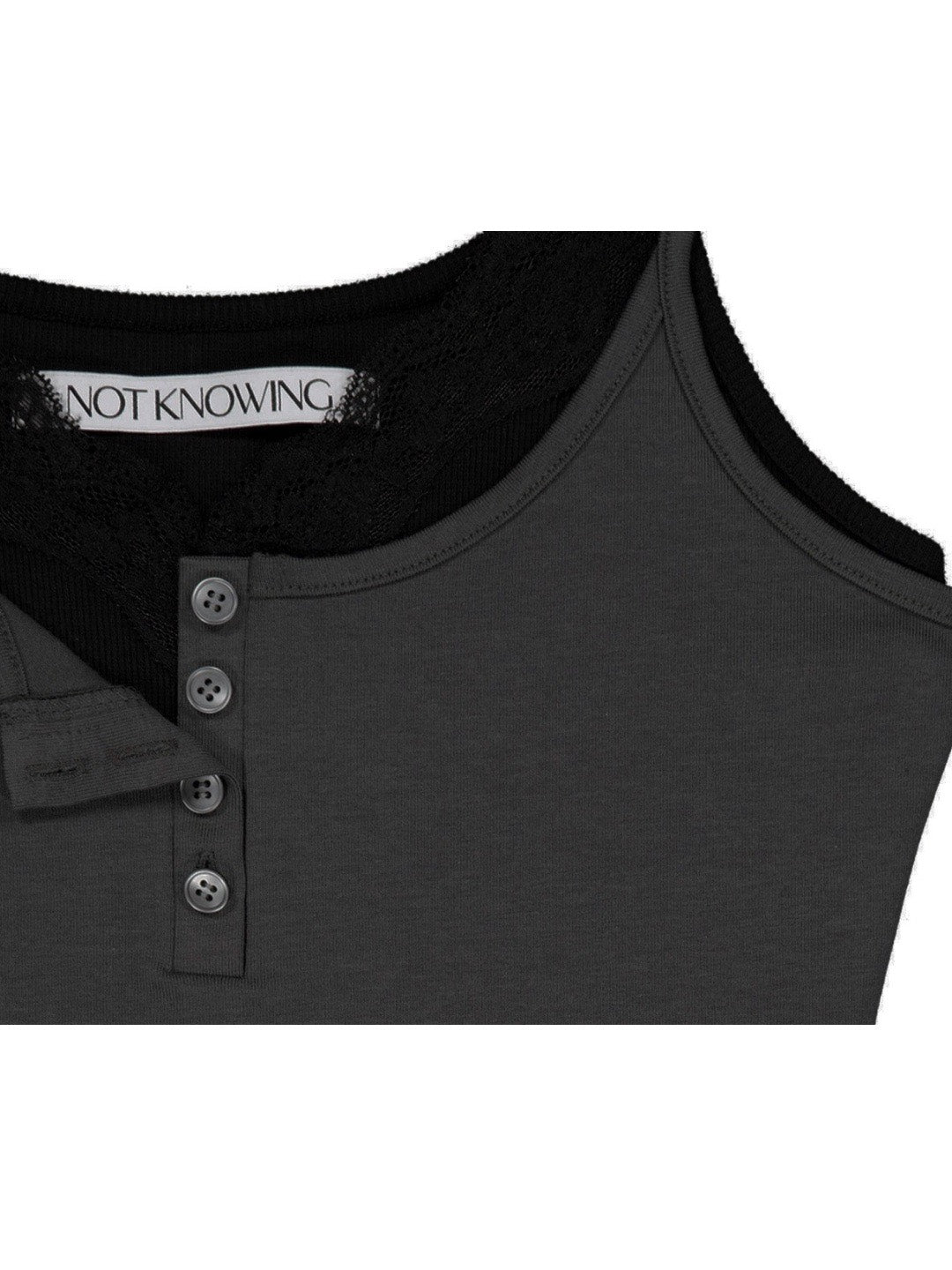 【NOT KNOWING】Lace Layered Cami Set