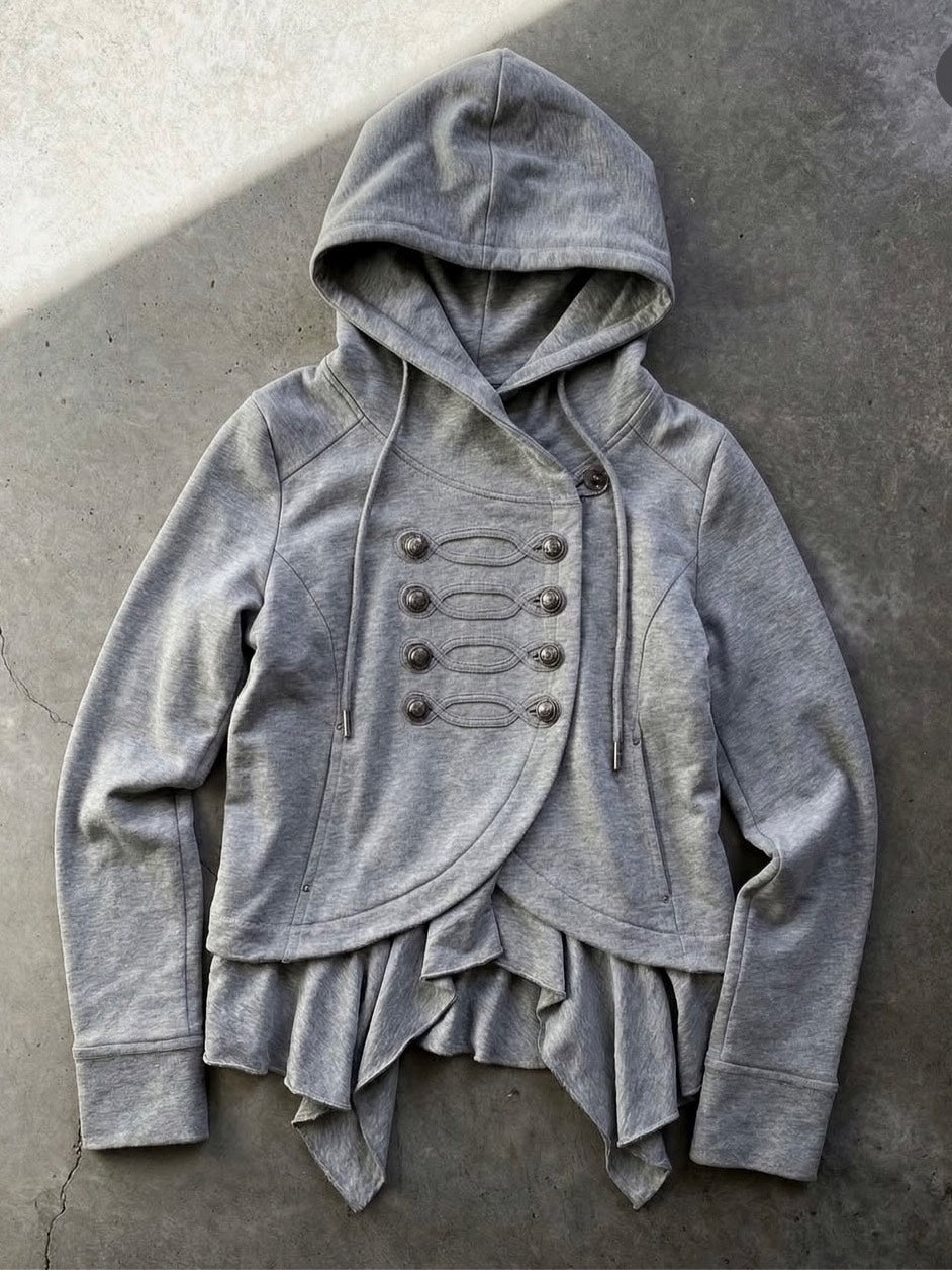 【NOT KNOWING】Layered Napoleon Hood Jacket