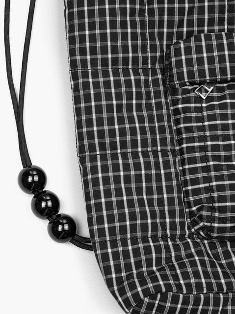 【ROUGH NECK】
Check String Backpack