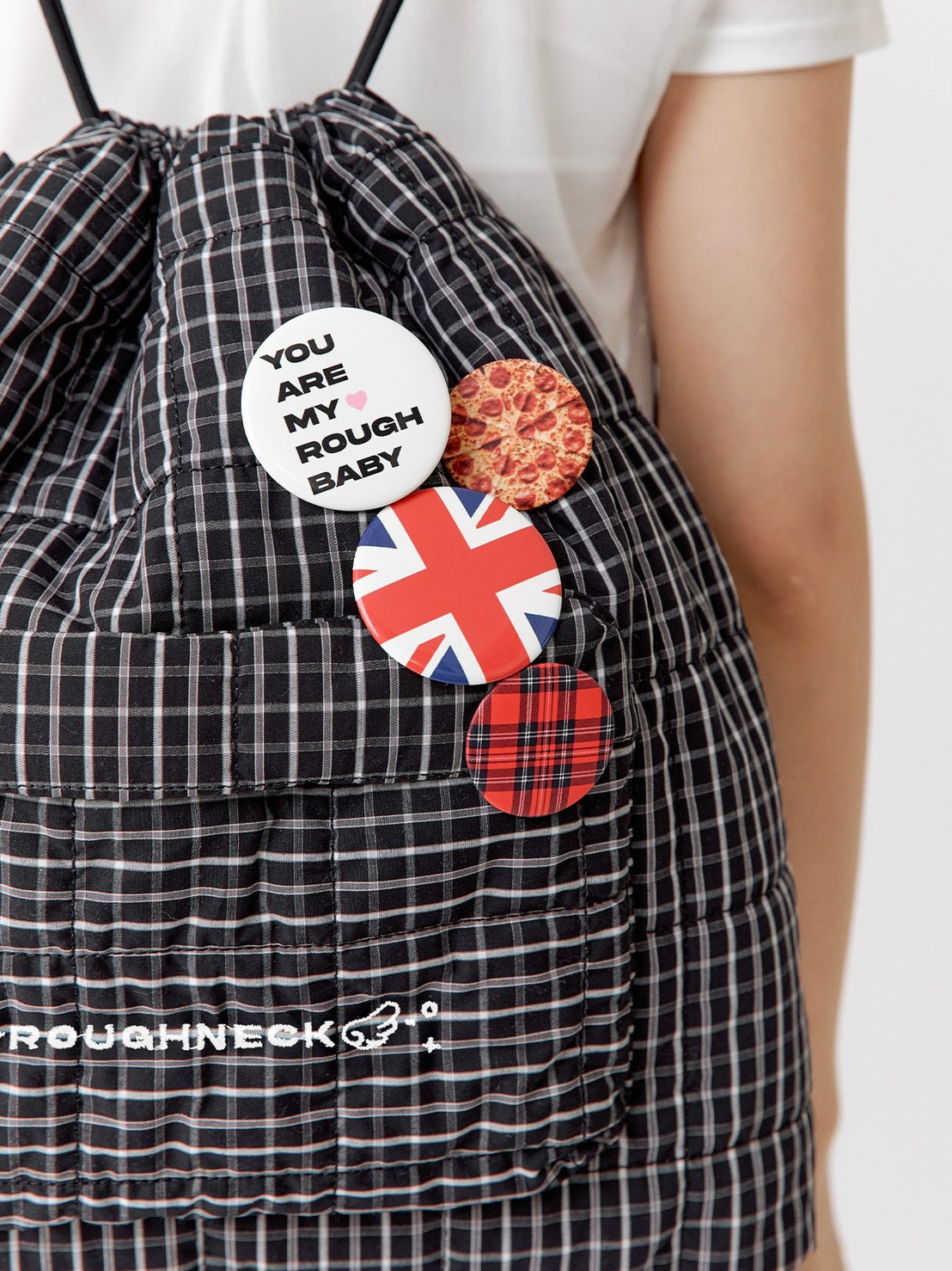 【ROUGH NECK】
Check String Backpack