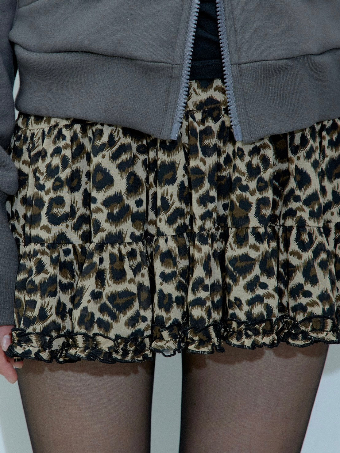 【ROUGH NECK】
LEOPARD TUTU SKIRT
