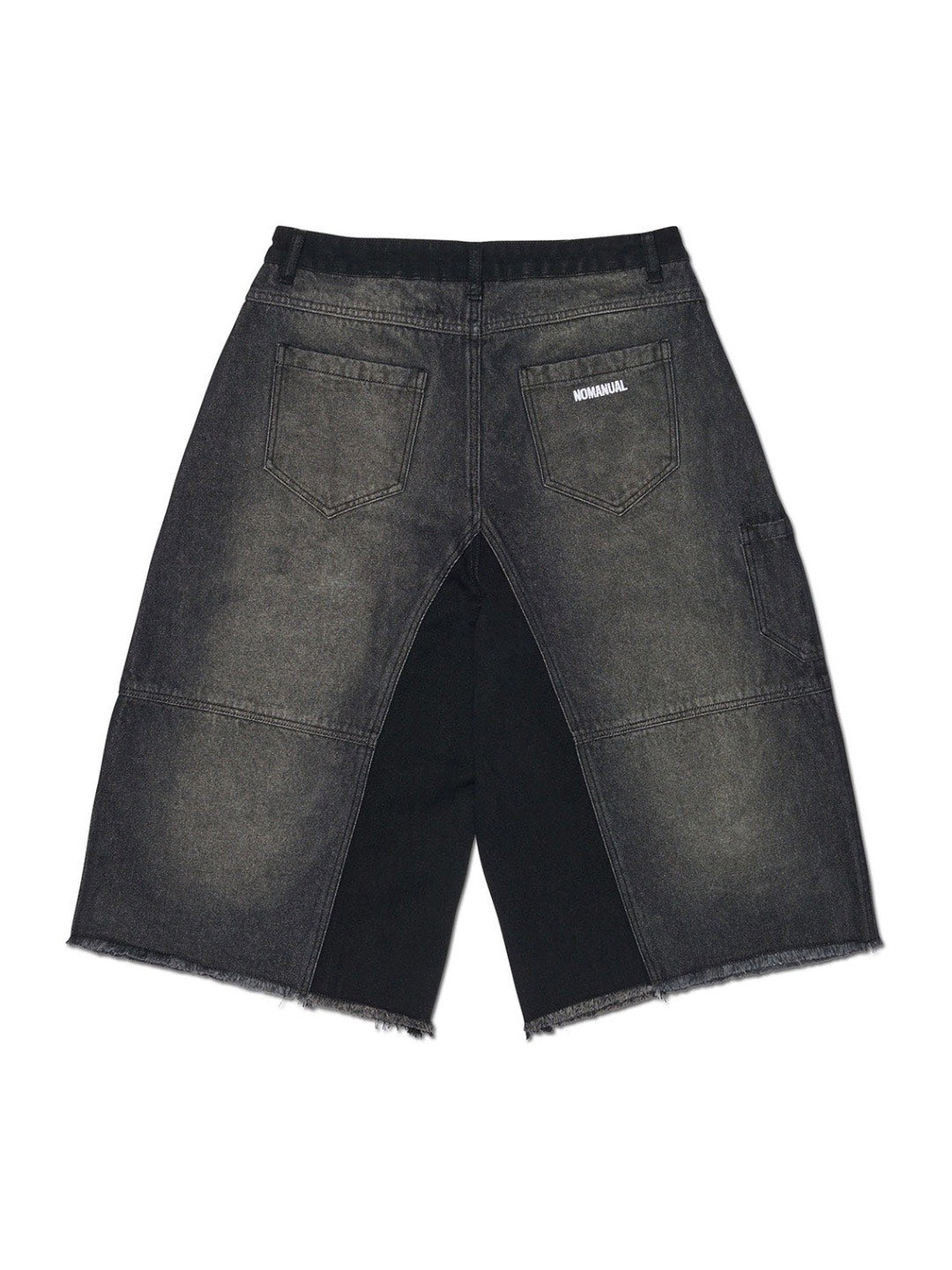 【NOMANUAL】D.T WASHED DENIM BERMUDA PANTS